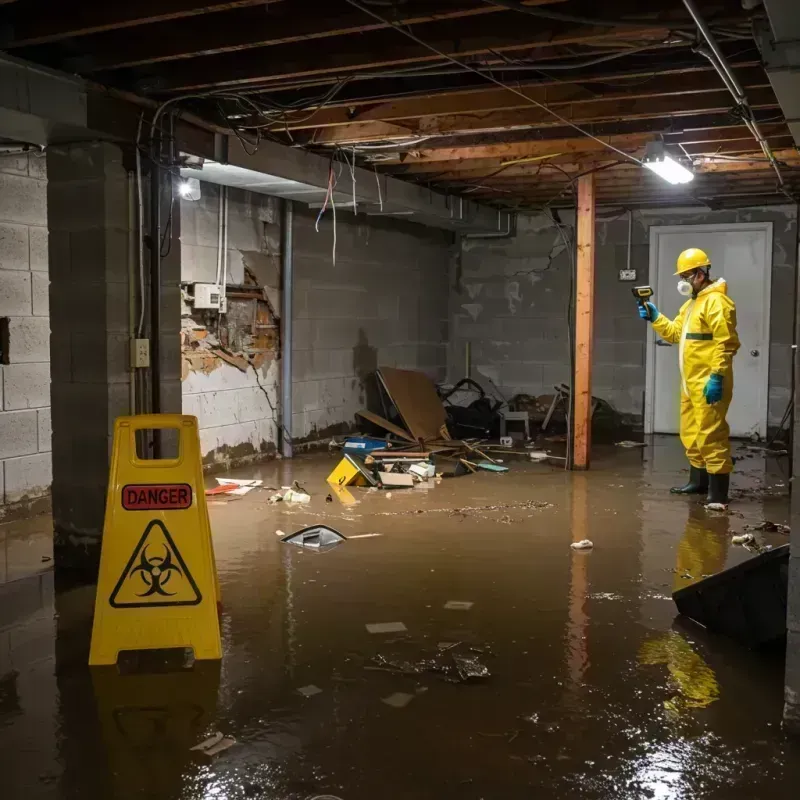 Flooded Basement Electrical Hazard in Caruthers, CA Property